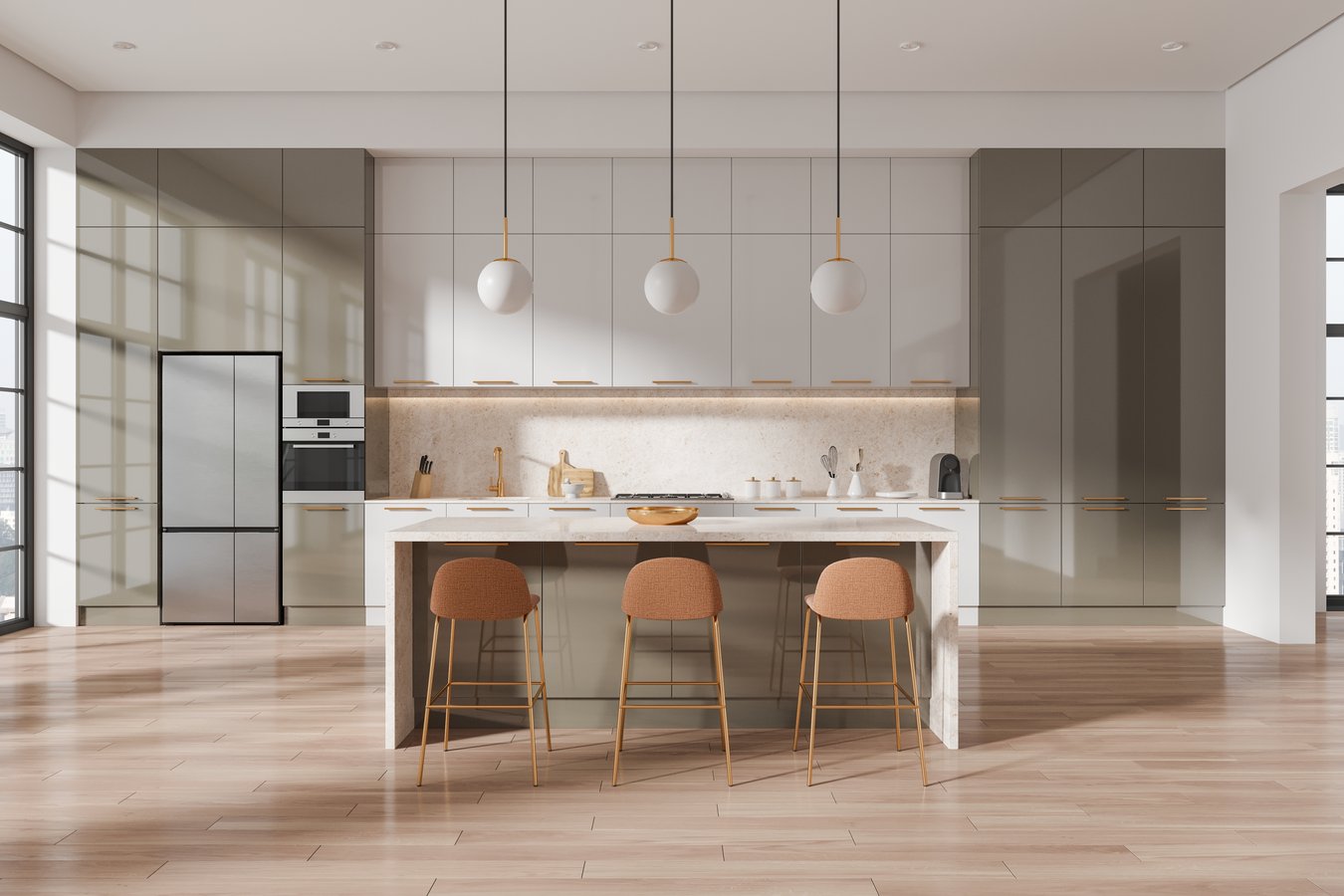 Modern kitchen cabinetry